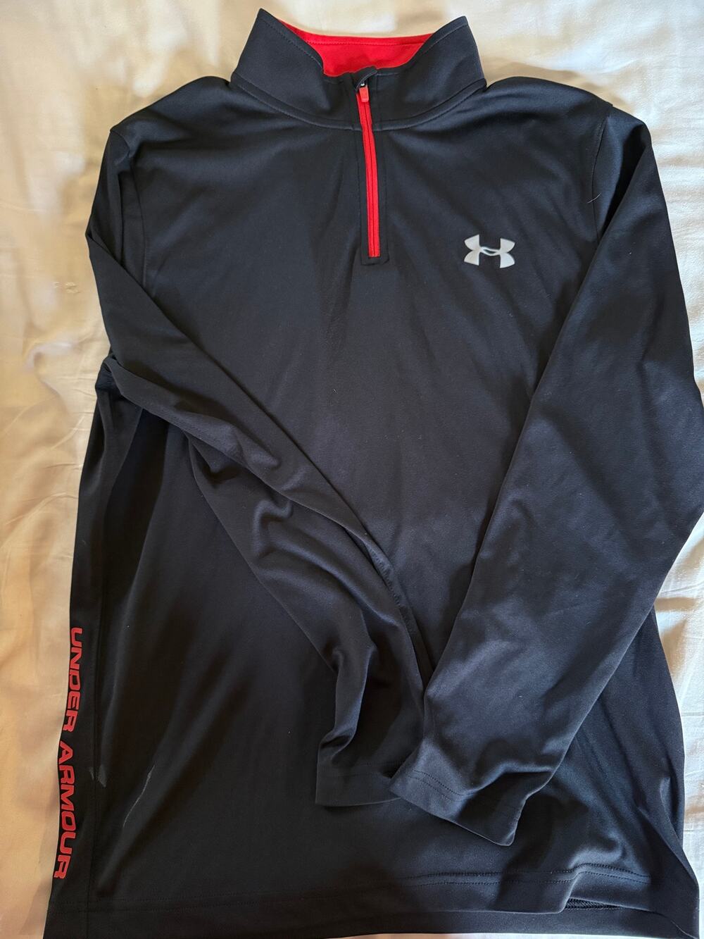 Under Amour black quarter zip shirt size x large